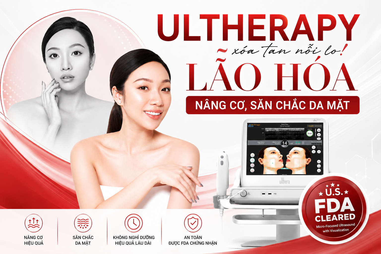 Giá nâng cơ Ultherapy chi tiết tại các cơ sở làm đẹp