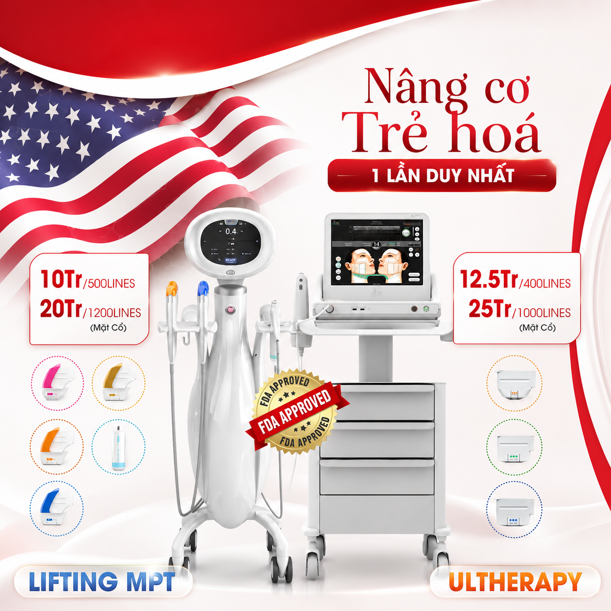 Giá nâng cơ Ultherapy Prime chi tiết tại V-Medical