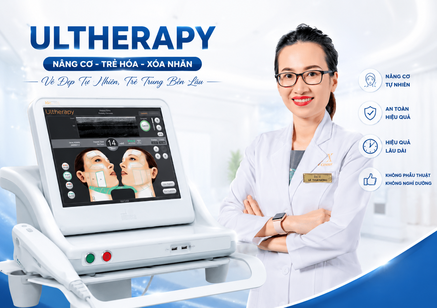 Giá nâng cơ Ultherapy tại Bệnh viện Da liễu TPHCM