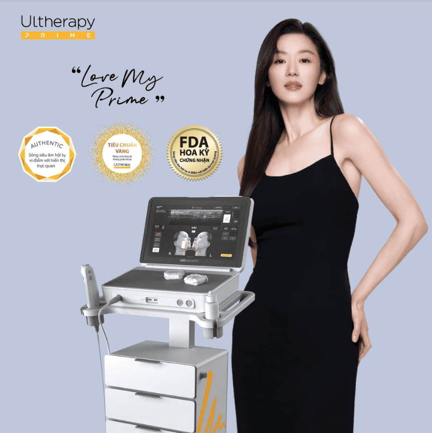 Trẻ hóa da Ultherapy prime giúp làm sáng, đều màu da