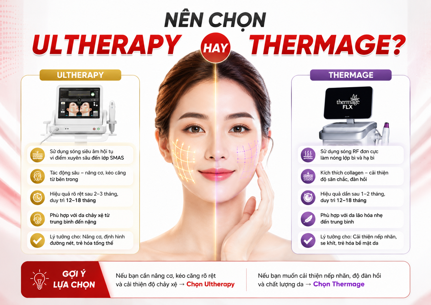 Ultherapy và Thermage Ultherapy và Thermage