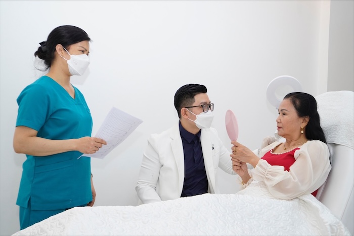 căng chỉ mặt vline