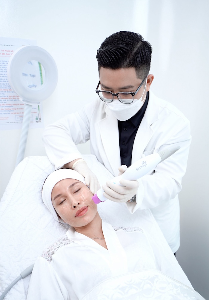 Căng da mặt thermage