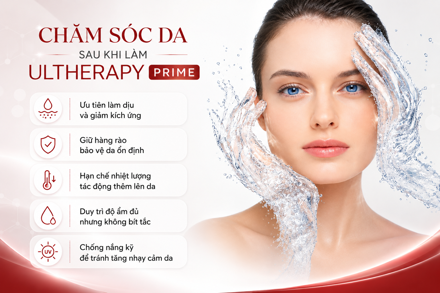 Chăm sóc da sau khi làm Ultherapy Chăm sóc da sau khi làm Ultherapy