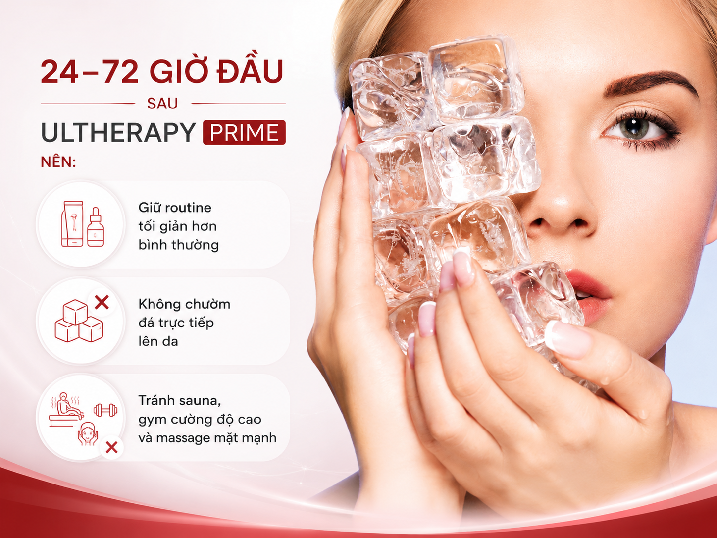 Chăm sóc da sau khi làm Ultherapy Chăm sóc da sau khi làm Ultherapy