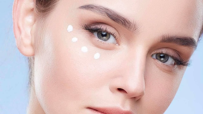 Kem trị thâm mắt ahc màu xanh