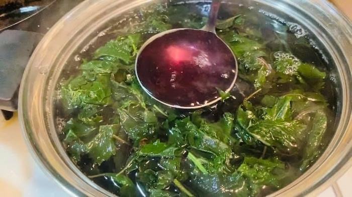 Cách nấu lá tía tô với bia trị nám Cách nấu lá tía tô với bia trị nám