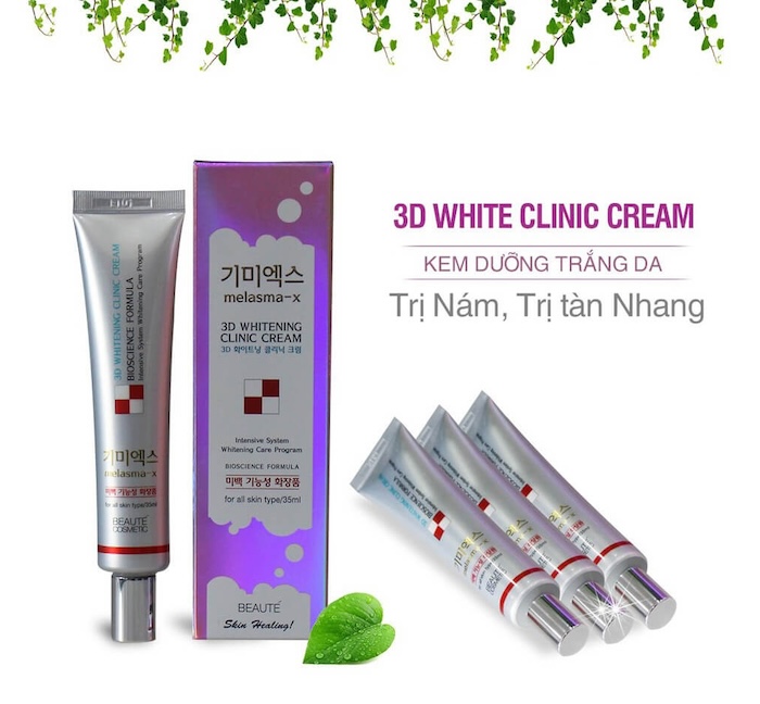 Kem trị nám 3d clinic Kem trị nám 3d clinic