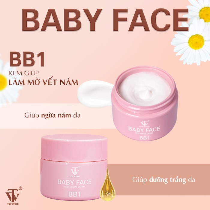 Kem trị nám face baby