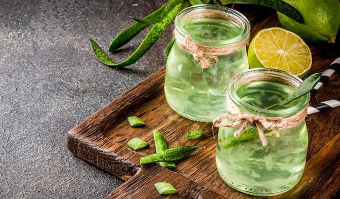 Nha đam ngâm rượu trị nám Nha đam ngâm rượu trị nám