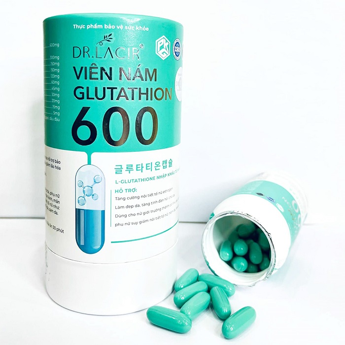 Viên uống nám trắng da glutathione 600