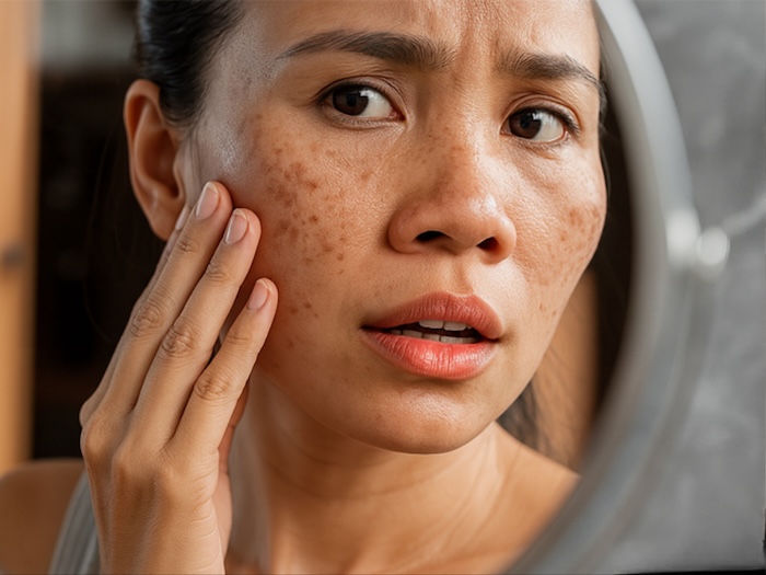 Hình ảnh mặt bị nám