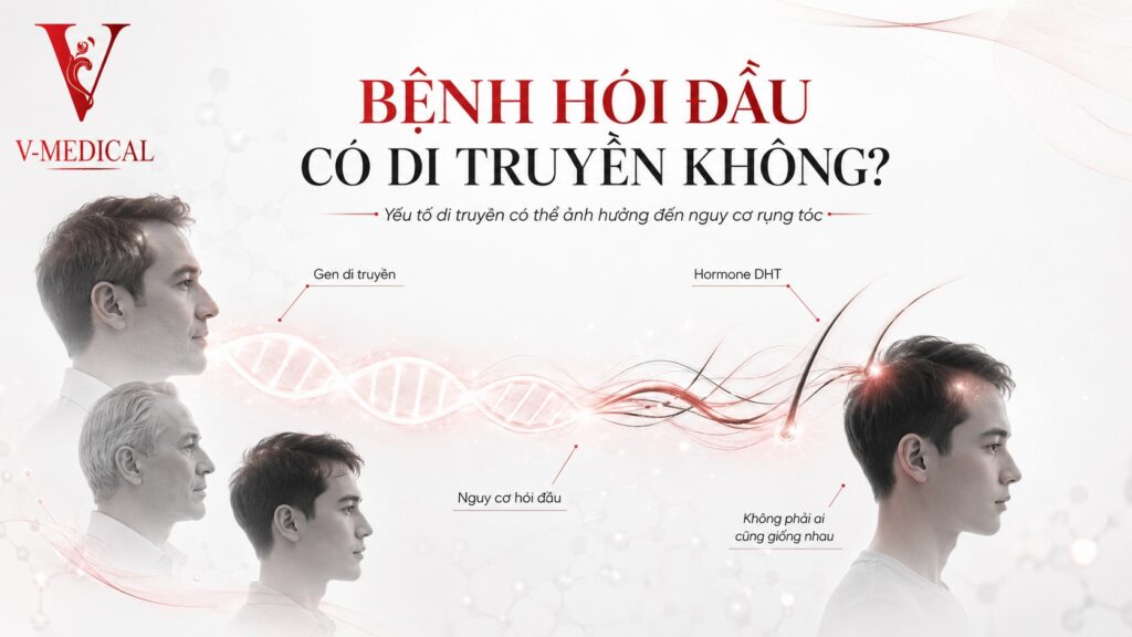 Bệnh hói đầu có di truyền không Bệnh hói đầu có di truyền không