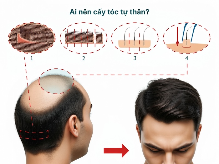 Cấy tóc tự thân là sao