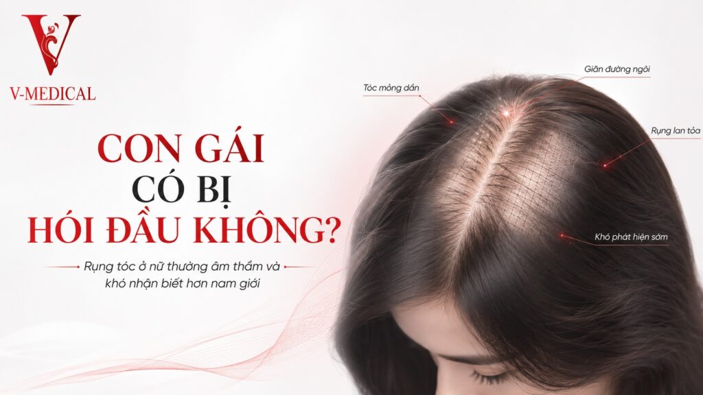 Con gái có bị hói đầu không Con gái có bị hói đầu không