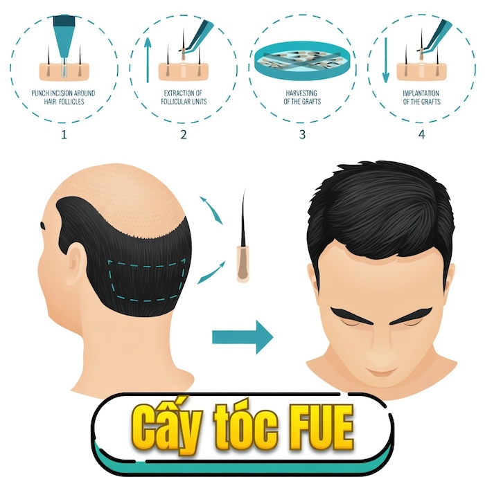 Giá cấy tóc fue