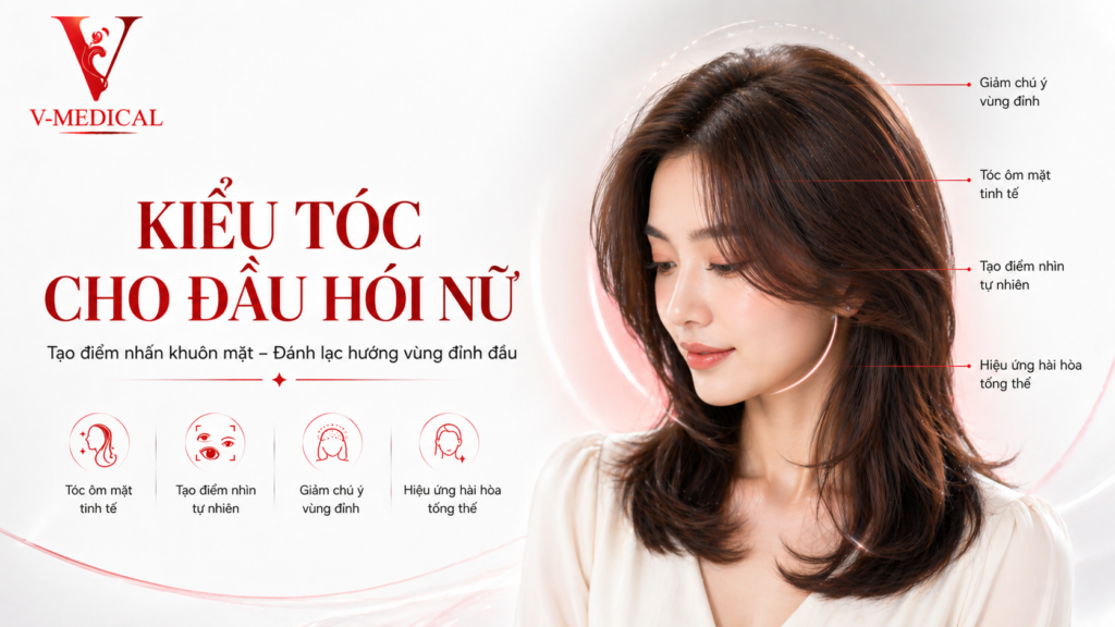 Kiểu tóc cho đầu hói nữ
