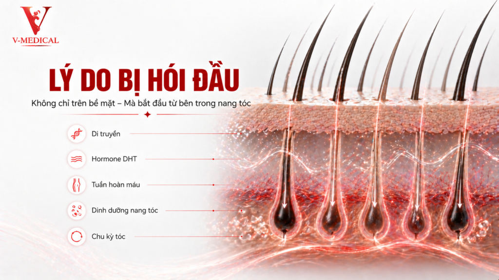 Lý do bị hói đầu
