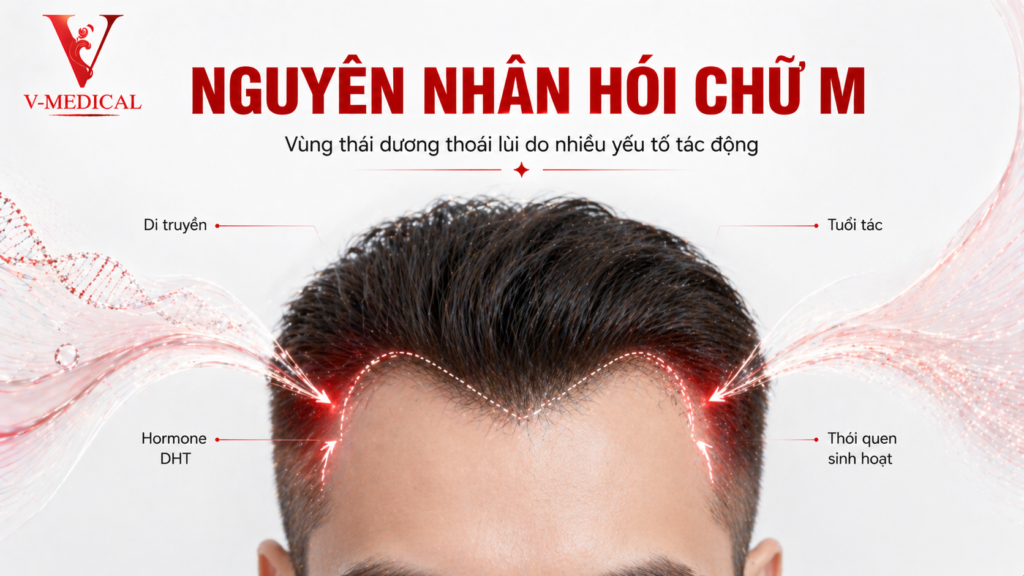 Nguyên nhân hói chữ m