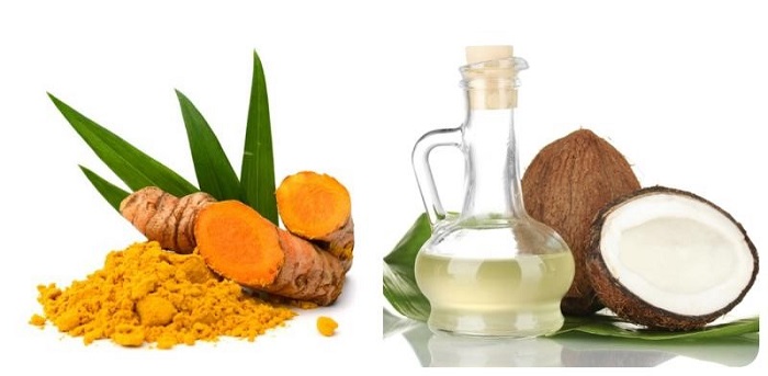 Trị nám bằng nghệ và dầu dừa