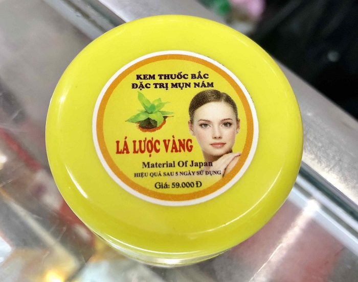 Kem thuốc bắc đặc trị mụn nám lá lược vàng