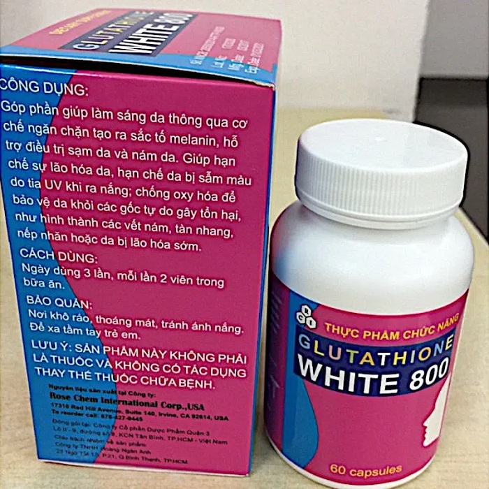 Thuốc trị nám white glutathione