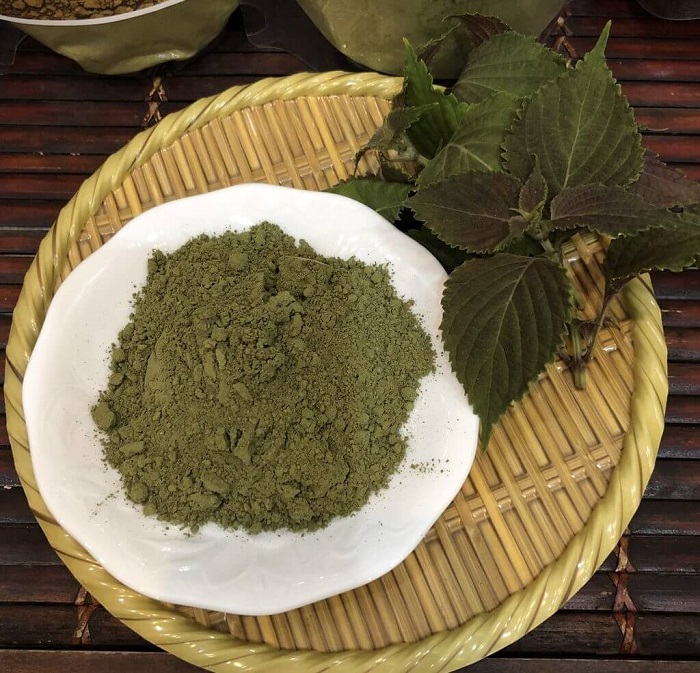 
Bột tía tô trị nám
