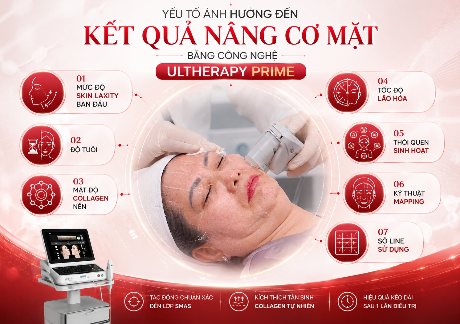 Nâng cơ mặt bằng công nghệ Ultherapy Nâng cơ mặt bằng công nghệ Ultherapy